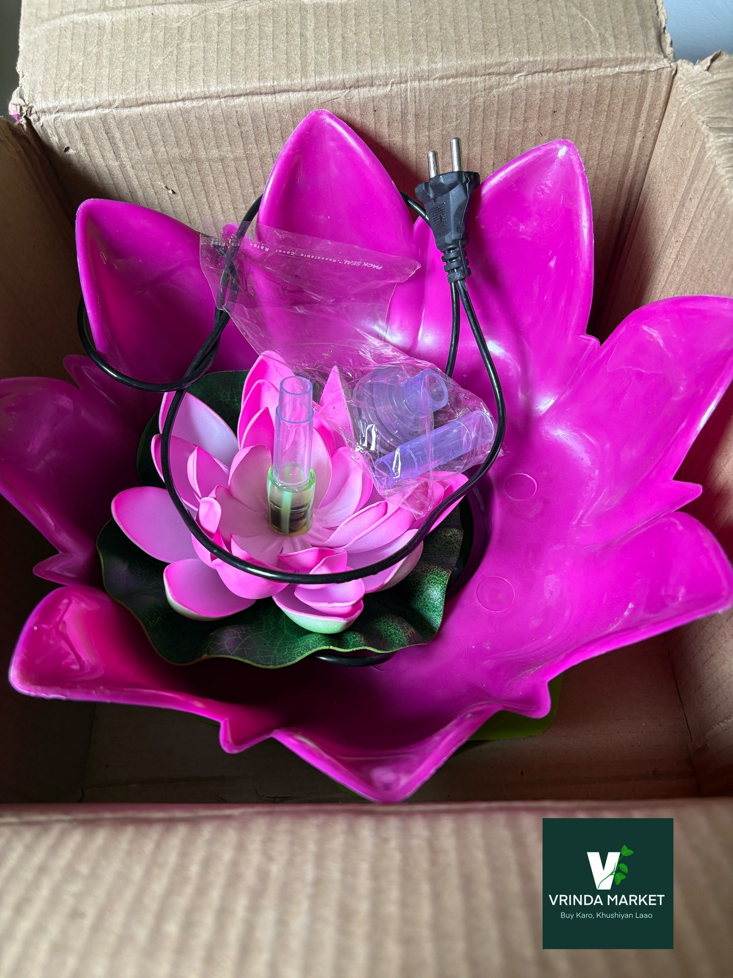 Lotus Water Fountain for Laddu Gopal